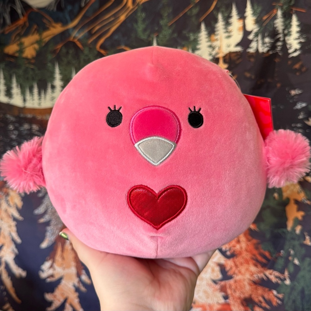 8" Cookie the flamingo Squishmallow BNWT